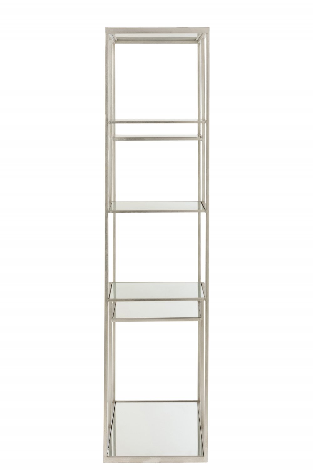 Étagère murale 5 niveaux BEVA 180 cm métal argenté 